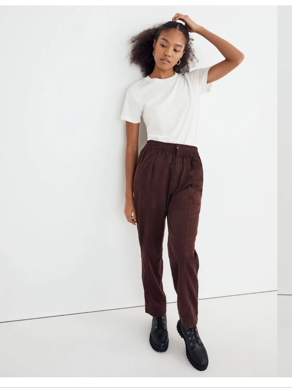 Madewell Dark Brown Corduroy Pants
